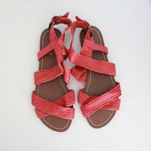 Old Navy Woven Red Sandal